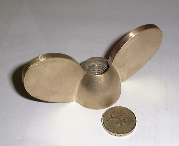 brass wing nut