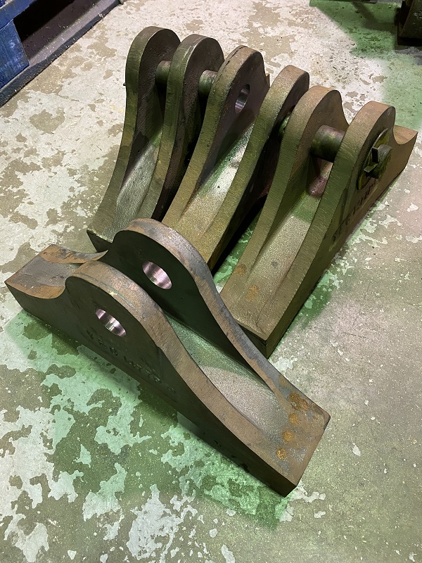 cast iron brake shoe pin hole re machined Safire Associates