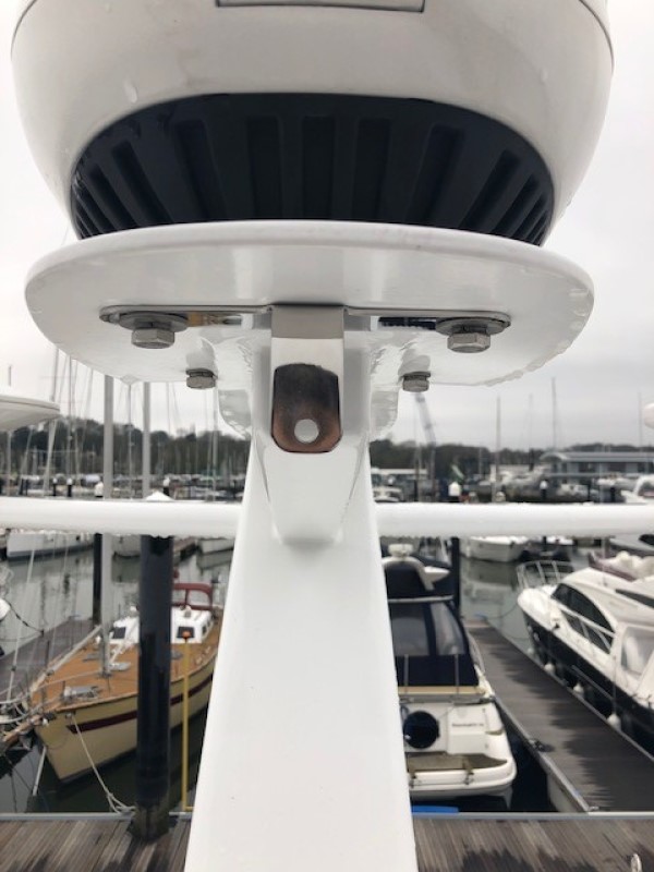 CCtv bracket for boat made from 316 grade stainless steel